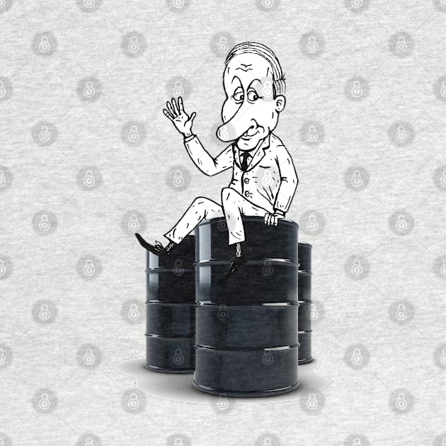 Putin's Oil Barrels by metlitskiy